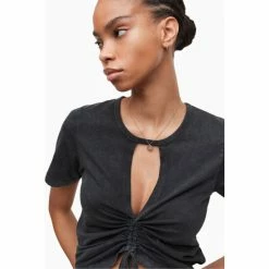 All Saints AllSaints Gigi Black T-Shirt -AllSaints shop unnamed file 10