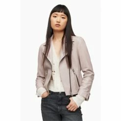All Saints AllSaints Natural Dalby Biker Jacket -AllSaints shop unnamed file 1009