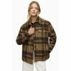 All Saints Green Rosey Check Overshirt