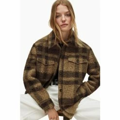 All Saints Green Rosey Check Overshirt -AllSaints shop unnamed file 1015