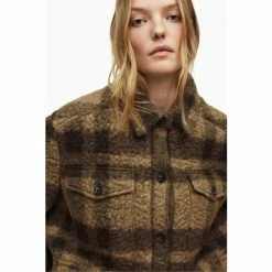 All Saints Green Rosey Check Overshirt -AllSaints shop unnamed file 1017