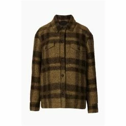 All Saints Green Rosey Check Overshirt -AllSaints shop unnamed file 1021