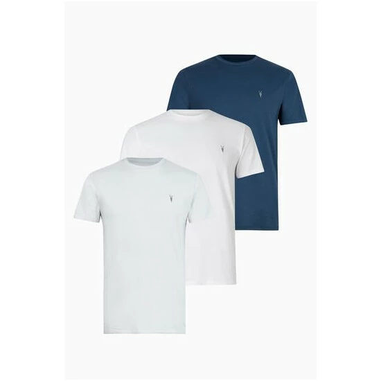 unnamed-file-103.jpg All Saints AllSaints Brace Blue Short Sleeve Crew T-Shirt Three Pack -AllSaints shop unnamed file 103