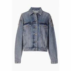 All Saints AllSaints Blue Bella Punk Denim Jacket -AllSaints shop unnamed file 1034