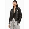 All Saints AllSaints Black Leoni Leather Biker Jacket