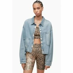 All Saints AllSaints Blue Nicky Shirt Jacket