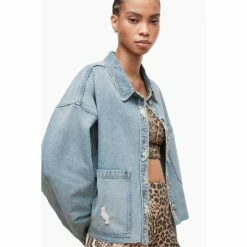 All Saints AllSaints Blue Nicky Shirt Jacket -AllSaints shop unnamed file 1067