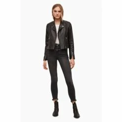 All Saints AllSaints Black Neve Tab Neck Biker Jacket 2 All Saints AllSaints Black Neve Tab Neck Biker Jacket -AllSaints shop unnamed file 1090