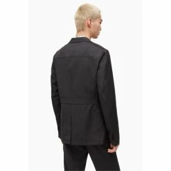 All Saints AllSaints Yakushi Grey Blazer -AllSaints shop unnamed file 1105