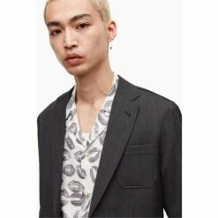 All Saints AllSaints Yakushi Grey Blazer -AllSaints shop unnamed file 1106