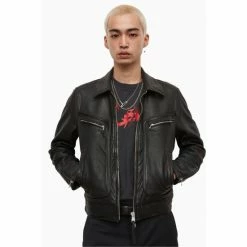 All Saints AllSaints Ren Black Jacket