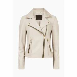 All Saints AllSaints White Dalby Biker Jacket