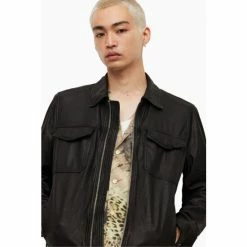 All Saints AllSaints Black Copa Jacket -AllSaints shop unnamed file 1127