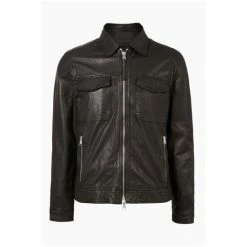 All Saints AllSaints Black Copa Jacket -AllSaints shop unnamed file 1131