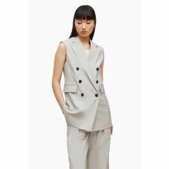 All Saints AllSaints Grey Hanah Blazer -AllSaints shop unnamed file 1142
