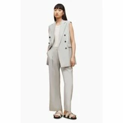 All Saints AllSaints Grey Hanah Blazer -AllSaints shop unnamed file 1143