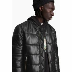 All Saints AllSaints Black Russel Puffer Jacket -AllSaints shop unnamed file 1162