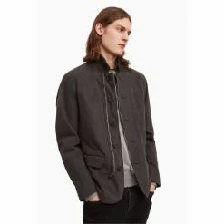 All Saints AllSaints Grey Leahurst Blazer -AllSaints shop unnamed file 1174