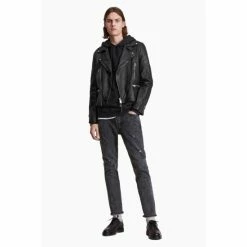 All Saints AllSaints Black Tavis Biker Jacket -AllSaints shop unnamed file 1195