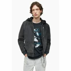 All Saints AllSaints Troy Black Bomber Jacket