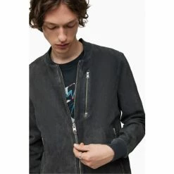 All Saints AllSaints Troy Black Bomber Jacket -AllSaints shop unnamed file 1205