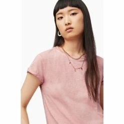 All Saints AllSaints Pink Anna T-Shirt -AllSaints shop unnamed file 121