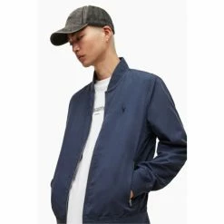 All Saints Bassett Blue Bomber Jacket -AllSaints shop unnamed file 1235