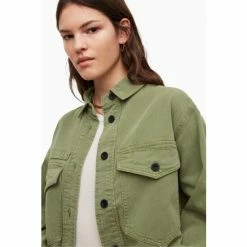 All Saints AllSaints Rylan Green Shirt Jacket -AllSaints shop unnamed file 1267