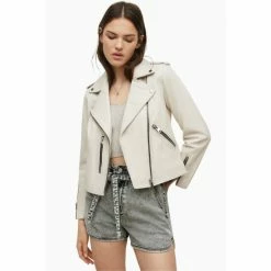 All Saints AllSaints White Fern Biker Jacket -AllSaints shop unnamed file 1272