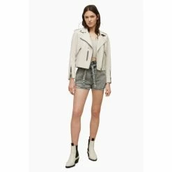 All Saints AllSaints White Fern Biker Jacket -AllSaints shop unnamed file 1273