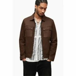 All Saints AllSaints Dean Brown Jacket -AllSaints shop unnamed file 1282