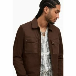 All Saints AllSaints Dean Brown Jacket -AllSaints shop unnamed file 1283