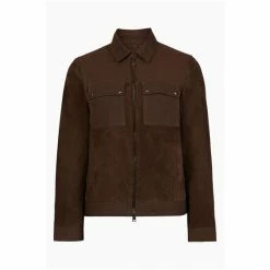 All Saints AllSaints Dean Brown Jacket -AllSaints shop unnamed file 1285