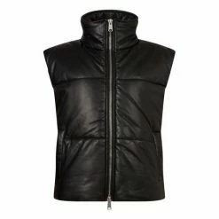 All Saints AllSaints Bradbury Black Puffer Gilet -AllSaints shop unnamed file 1331