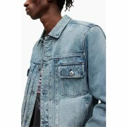 All Saints AllSaints Denim Crater Jacket -AllSaints shop unnamed file 1345