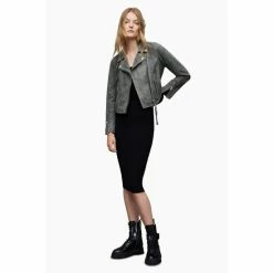 All Saints AllSaints Neve Crackle Black Biker Jacket -AllSaints shop unnamed file 1374