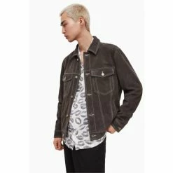 All Saints AllSaints Grey Inu Trucker Jacket -AllSaints shop unnamed file 1411