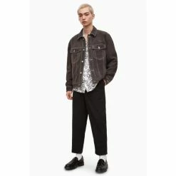 All Saints AllSaints Grey Inu Trucker Jacket -AllSaints shop unnamed file 1412