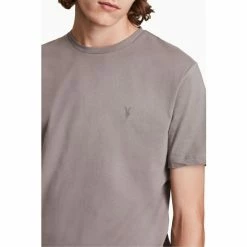 All Saints Grey Brace Short-Sleeve Crew T-Shirt -AllSaints shop unnamed file 142