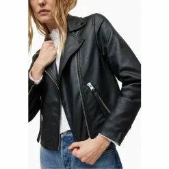 All Saints AllSaints Dalby Faux Black Biker Jacket 4 All Saints AllSaints Dalby Faux Black Biker Jacket -AllSaints shop unnamed file 1456
