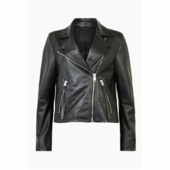 All Saints AllSaints Dalby Faux Black Biker Jacket 7 All Saints AllSaints Dalby Faux Black Biker Jacket -AllSaints shop unnamed file 1459