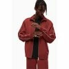 All Saints AllSaints Moreno Red Track Jacket