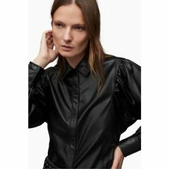 All Saints AllSaints Bella Black Shirt -AllSaints shop unnamed file 1488