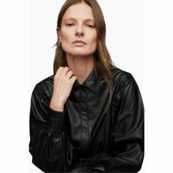 All Saints AllSaints Bella Black Shirt -AllSaints shop unnamed file 1489
