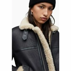 All Saints AllSaints Lorel Black Flying Jacket -AllSaints shop unnamed file 1499