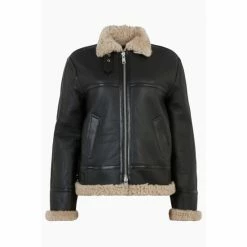 All Saints AllSaints Lorel Black Flying Jacket -AllSaints shop unnamed file 1500