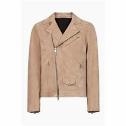 All Saints AllSaints Nedwell Brown Biker Jacket -AllSaints shop unnamed file 1518