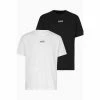 All Saints AllSaints Black/White Opposition T-Shirts 2 Pack