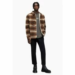 All Saints AllSaints Seneca Brown Jacket -AllSaints shop unnamed file 1521