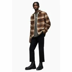 All Saints AllSaints Seneca Brown Jacket -AllSaints shop unnamed file 1522